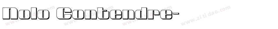 Nolo Contendre字体转换